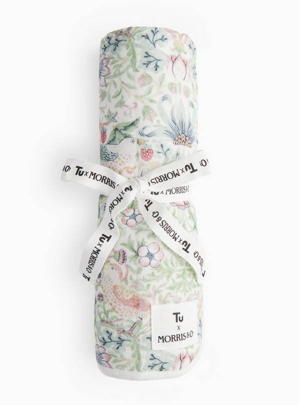 Tu x Morris & Co. Strawberry Thief Print Blanket One Size